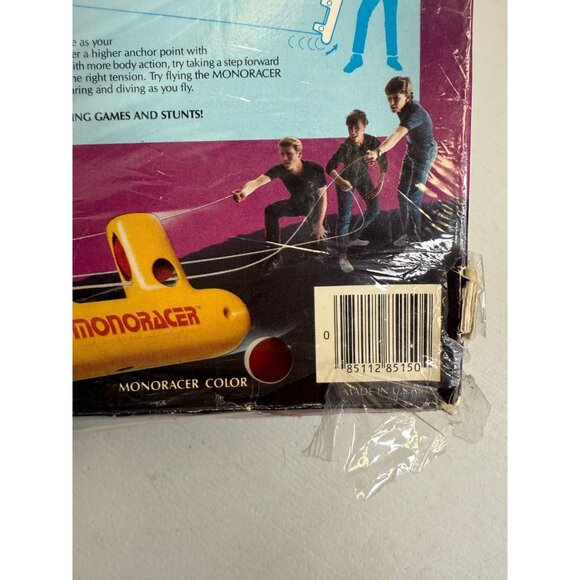 Vintage NEW 1985 Monoracer Spacehawk Barclay Toys Stunt Racer Space Hawk Target - Picture 5 of 8